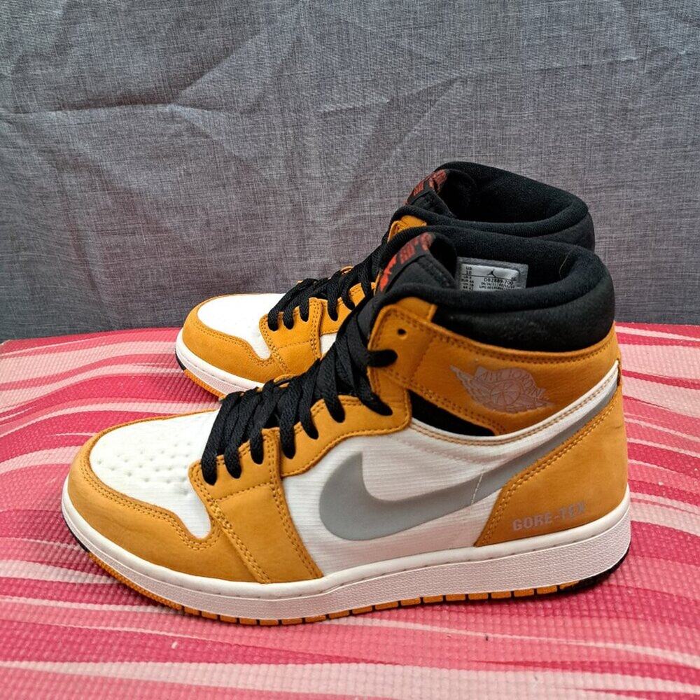 %Size 10 Nike Air Jordan 1 Element Gore-Tex Men Light Curry Gold Sail AJ12